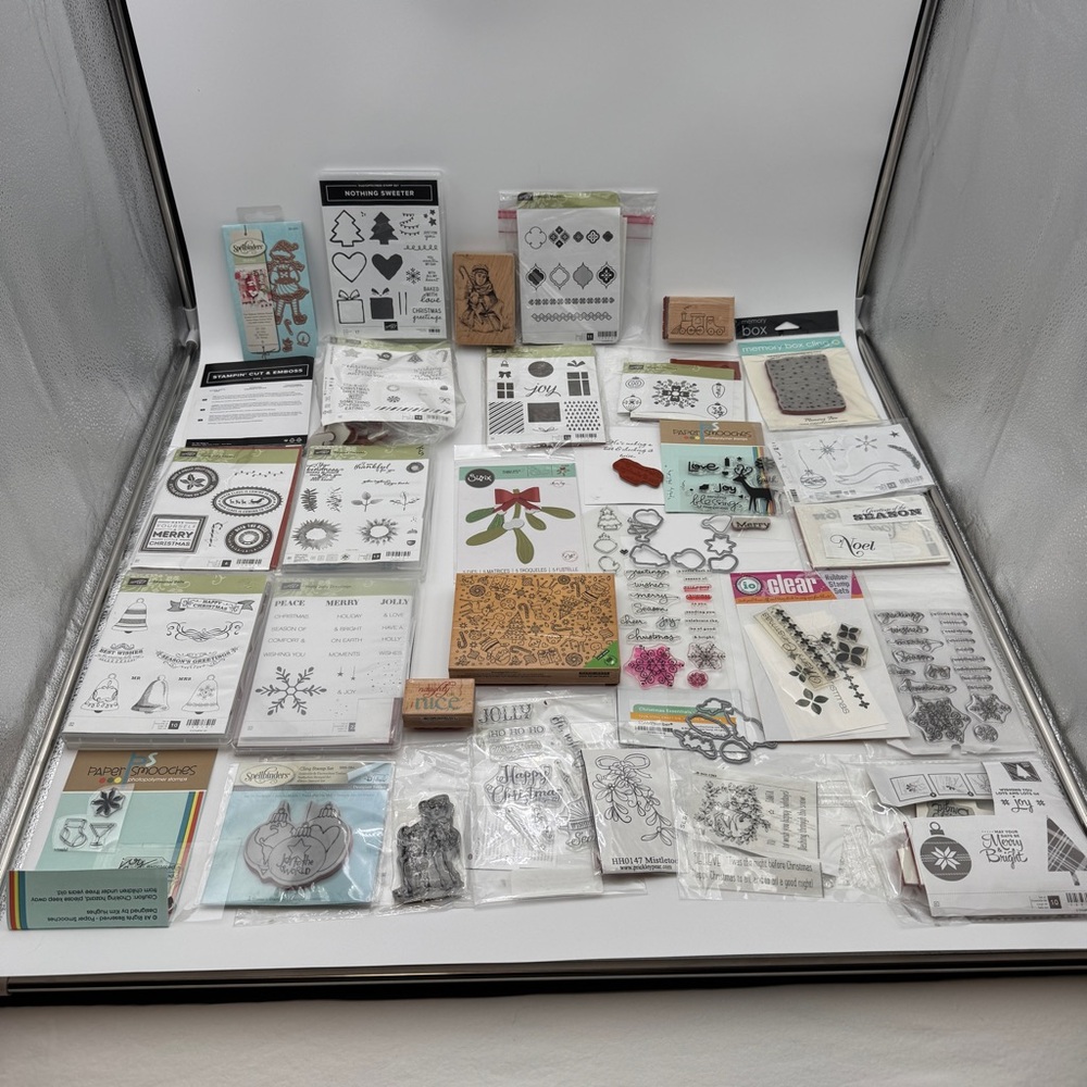 Christmas Bundle - Stampin Up! Spellbinders Hero Arts Sizzix Paper Smooches…